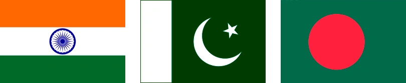 Регионы поиска — Индия, Пакистан и Бангладеш